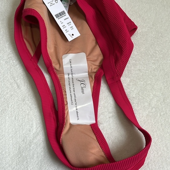 J. Crew Women’s Ribbed Full Coverage Low Rise Bikini Bottom Size Small - Picture 6 of 8